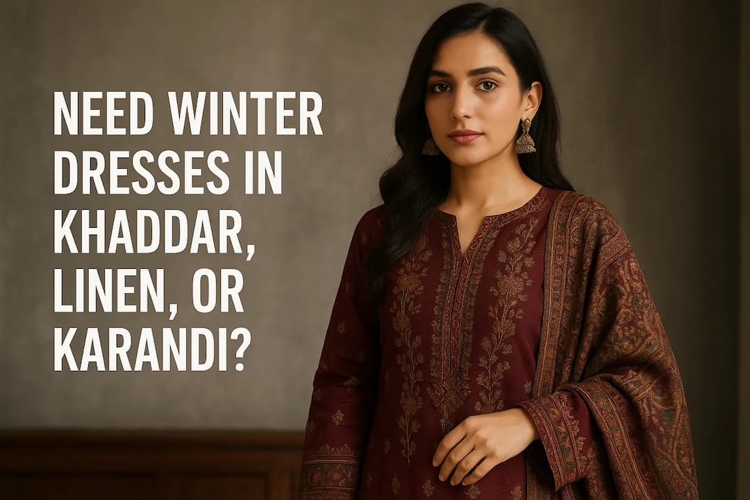 Need Winter Dresses in Khaddar, Linen, or Karandi