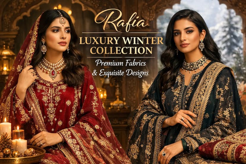 Rafia Luxury Winter Collection: Premium Fabrics & Exquisite Designs