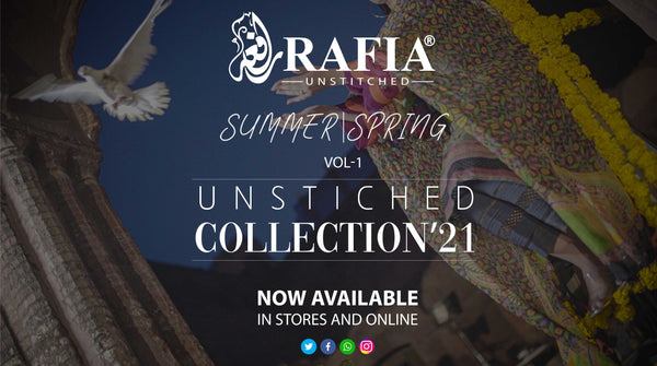 Unstitched Clothing is Now Available at Rafia Designer Wear