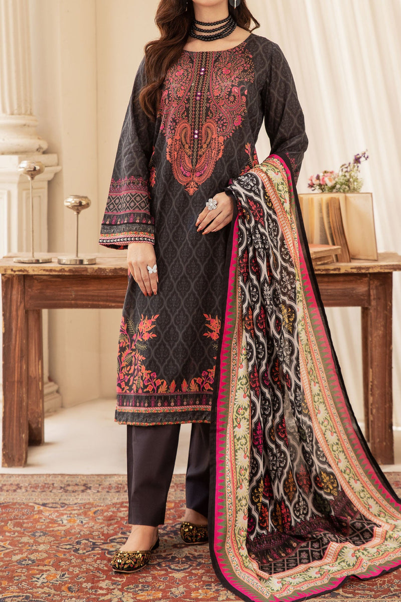 3 PIECE DIGITAL PRINT LAWN | DPC-352 – Rafia- Women